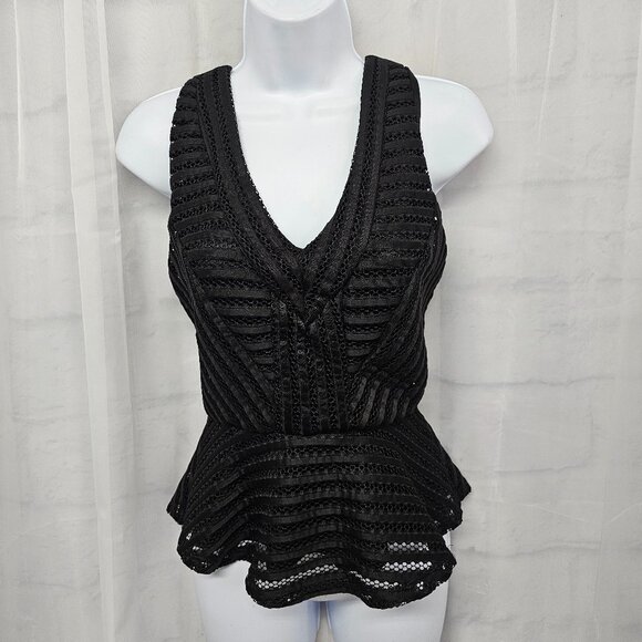 Vintage Guess Y2K Tank Crochet Stripes Goth Whimsigoth Fairy Grunge XS - Picture 11 of 11